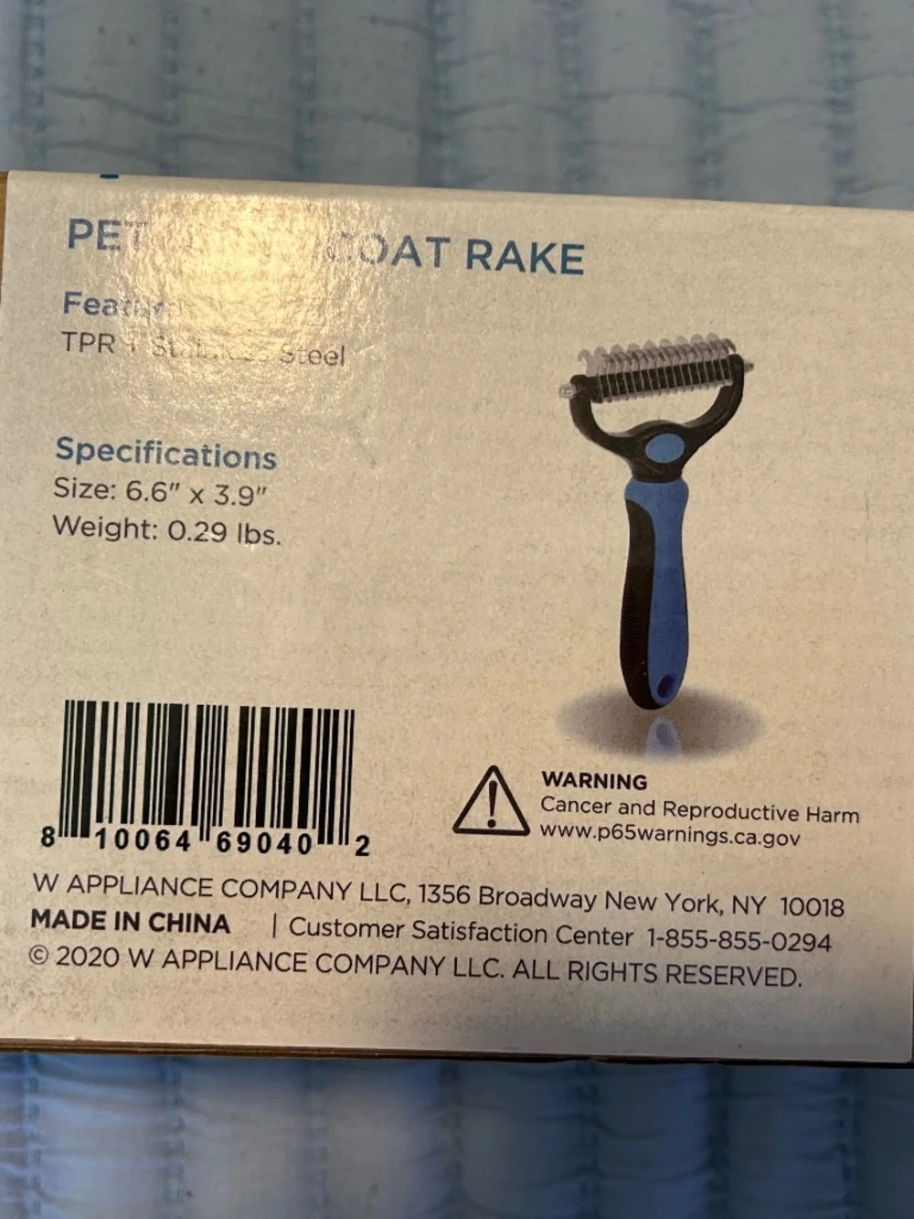 ANY PET - DOG SLOW FEEDER BOWL AND UNDERCOAT RAKE